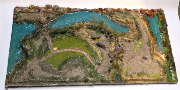Diorama Dschungel mit Fluss Tabletop Gelände 1:72 oder andere