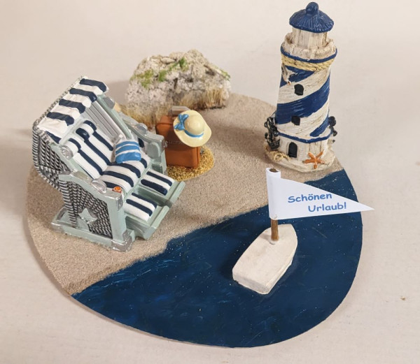 Geldgeschenk Gutschein Strandkorb Nordsee Ostsee Urlaub Reise Insel Geschenkidee