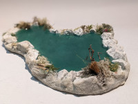 See, Teich, Weiher, Gewässer Fertigmodell Krippenbau Krippenzubehör Modellbau See, Teich, Weiher, Gewässer Fertigmodell Krippenbau Krippenzubehör Modellbau