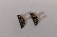 2 x Türbeschlag Messing Antik Krippenzubehör Krippenbaumaterial 2 x Türbeschlag Messing Antik Krippenzubehör Krippenbaumaterial