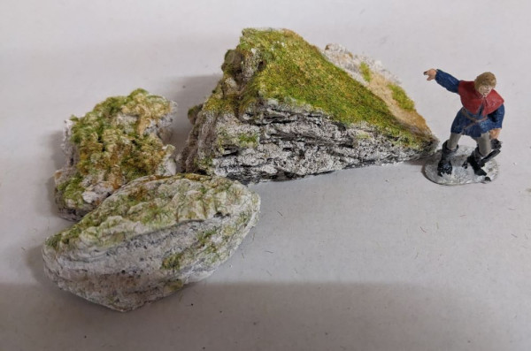 Felsstücke Naturtreu geformt Krippenbau Landschaftsbau Modellbau
