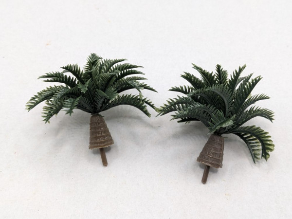 2 x kleine Palme Steckpalme dunkelgrün für den Krippenbau Krippenbotanik Krippenzubehör