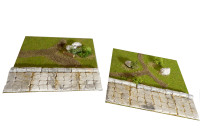 Pflasterweg mit Landschaft, 2 Stck Landschaftsbau Krippenbau Pferdestall Pflasterweg mit Landschaft, 2 Stck Landschaftsbau Krippenbau Pferdestall