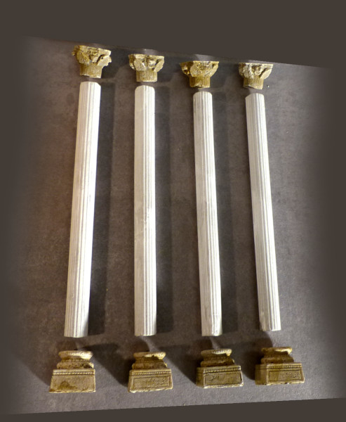 4 Säulen Palmyra Bausatz, Krippenbau, Krippenbaumaterial