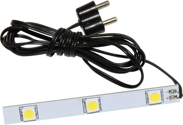 LED-Leiste Beleuchtung mit Stecker Gleichstrom 3,5 V Krippenelektrik