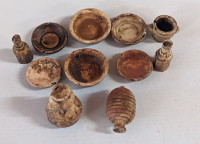 Teller Schalen Gefäße 11-teilig Krippenzubehör Teller Schalen Gefäße 11-teilig Krippenzubehör