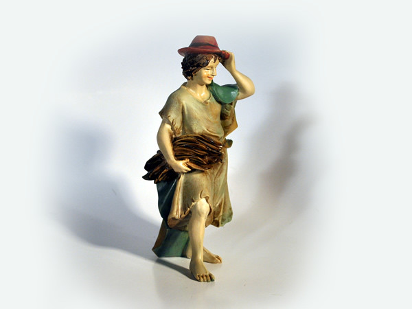 Hirte mit Hut, 12 cm, Krippenfigur