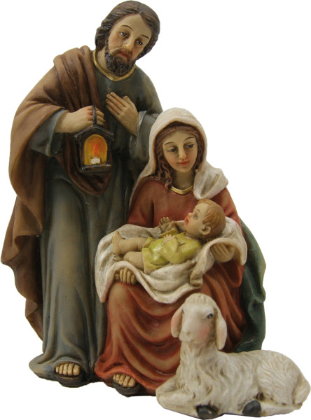 Heilige Familie Krippenblock 9,7 cm für 9-11 cm Figuren Krippe