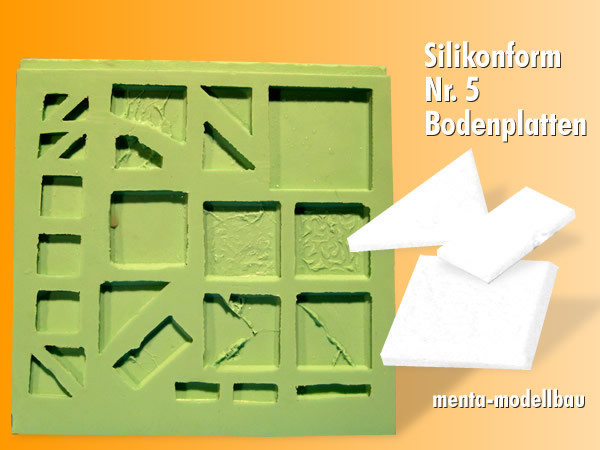 Silikonform, Bodenplatten selber giessen, Nr. 5
