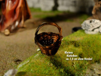 Kleines Körbchen, ca. 1,5 cm, Krippenzubehör Kleines Körbchen, ca. 1,5 cm, Krippenzubehör