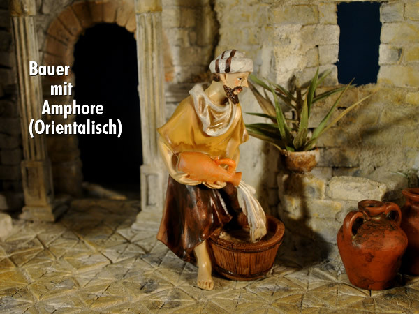 Bauer mit Amphore, 12 cm, Krippenfigur orientalisch