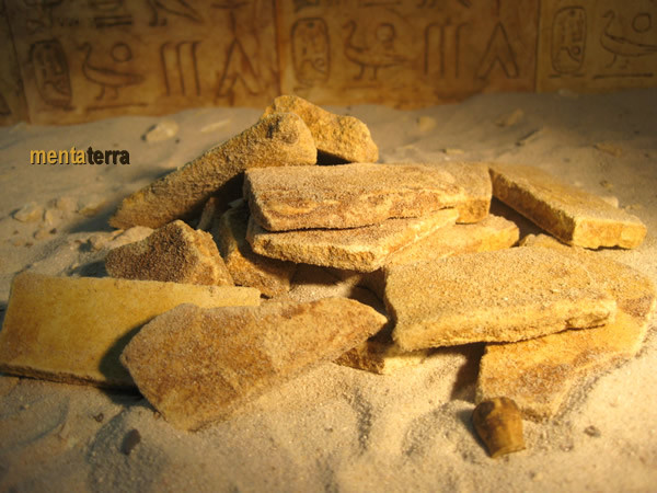 Ägyptische Bruchsteine, 350 Gr. für Terrarien Deko
