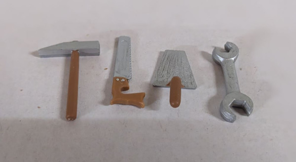 Werkzeug-Set 4 teilig Krippenzubehör