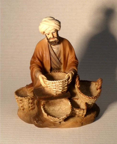 Korbhändler, Krippenfigur