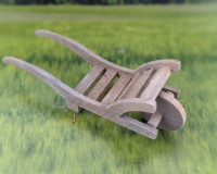 Heukarre Mistkarre aus Echtholz Krippenzubehör Heukarre Mistkarre aus Echtholz Krippenzubehör