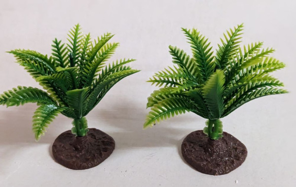 2 x kleine Palme für den Krippenbau Krippenbotanik Krippenzubehör
