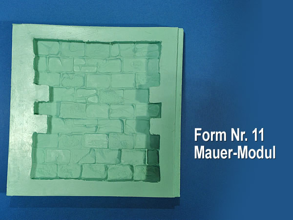 Silikonform, Mauer-Modul, Nr. 11