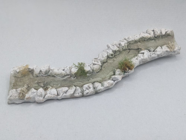 Fluss Flussbiegung Flusslauf Flussbiegung Bach Modellbau Gewässer Krippenbaumaterial