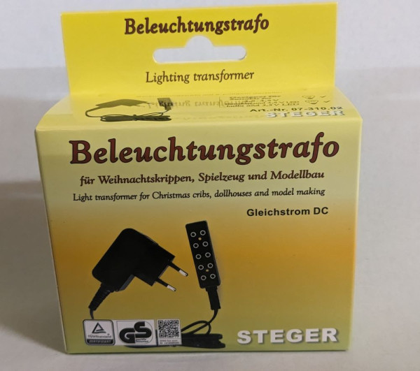 Beleuchtungstrafo f. Weihnachtskrippen und Modellbau Krippenzubehör Krippe