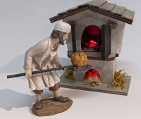 Backofen  mit LED Krippenzubehör alpenländisch Backofen  mit LED Krippenzubehör alpenländisch