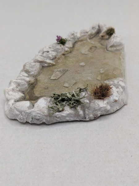 Fluss Flussende See Flusslauf Fluß Bach Modellbau Gewässer Krippenbaumaterial