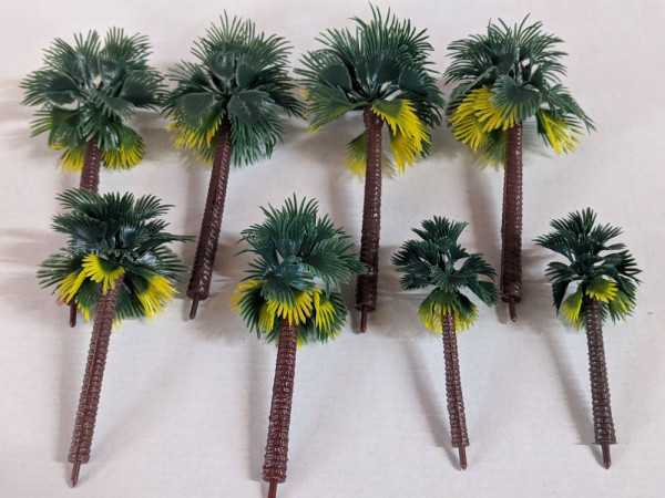 8 x Palme (Steckpalmen) für den Krippenbau Krippenbotanik Modellbau