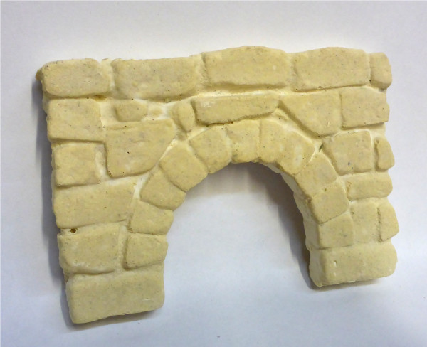 Ruinen Torbogen Ocker, 9 cm Breite